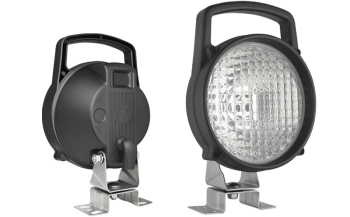 Faro da lavoro alogeno con staffa omega