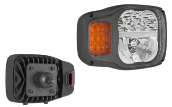 Proiettore anteriore con LED, staffa posteriore e connettore AMP SuperSeal incorporato - destro