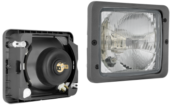 Proiettore anteriore di tipo H4 con telaio (luci: anabbaglianti, abbaglianti, posizione)