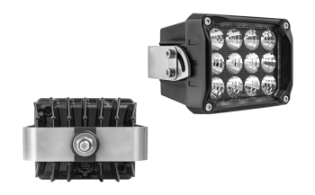 Faro da lavoro con LED, staffa posteriore e connettore Deutsch DT04-2P incorporato
