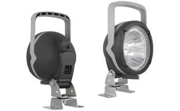 Faro da lavoro alogeno con regolazione della luminosità e connettore AMP Faston incorporato