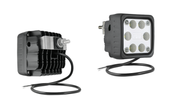 Faro da lavoro con LED, staffa posteriore e cavo