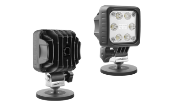 Faro da lavoro con LED, staffa magnetico e connettore Deutsch DT04-2P incorporato