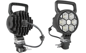 Faro da lavoro con LED, staffa CAR1 e connettore AMP Faston incorporato