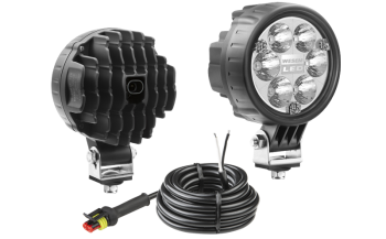 Faro da lavoro con LED, cavo e connettore AMP SuperSeal - blu