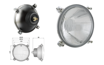 Proiettore anteriore di tipo R2 – traffico sulla destra (luci: anabbaglianti, abbaglianti)