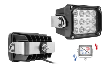 Faro da lavoro con LED, staffa posteriore e cavo