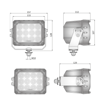 CRP3-FF 60° fari da lavoro LED
