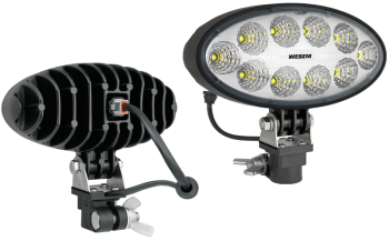 Faro da lavoro con LED, staffa CAR1 e connettore Deutsch DT04-2P incorporato
