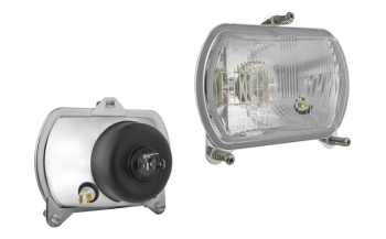 Inserto faro di tipo R2 (luci: anabbaglianti, abbaglianti, posizione)