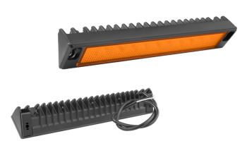 Faro da lavoro con LED e cavo - arancione