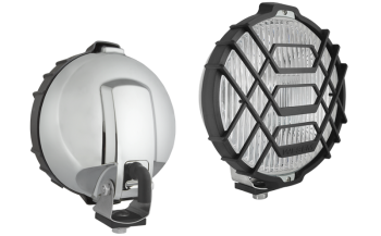 Proiettore alogeno fendinebbia in involucro cromato