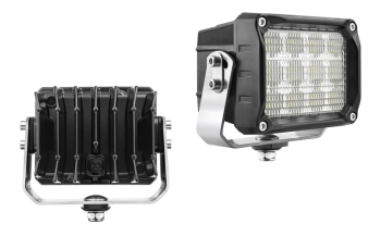 Faro da lavoro con LED, staffa inferiore e connettore Deutsch DT04-2P incorporato