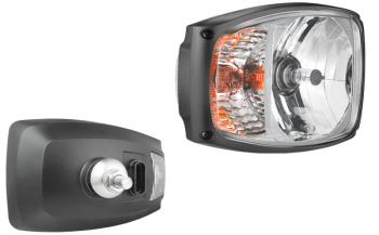 Proiettore anteriore di tipo H4 con connettore AMP SuperSeal - destro