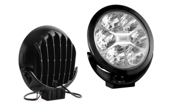 Proiettore abbagliante con LED e telaio nero