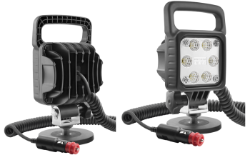 Faro da lavoro con LED, staffa magnetico, cavo spirale