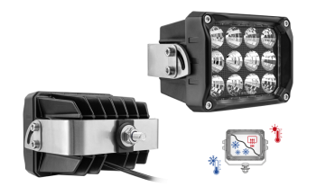 Faro da lavoro con LED, staffa posteriore e cavo