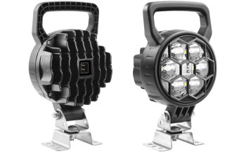 Faro da lavoro con LED, staffa omega e connettore AMP Faston incorporato