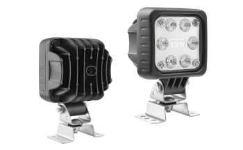 Faro da lavoro con LED, staffa omega e connettore AMP SuperSeal incorporato