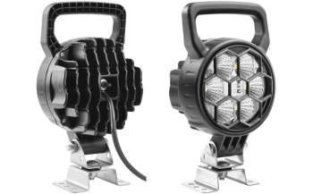 Faro da lavoro con LED, staffa omega, cavo e interruttore