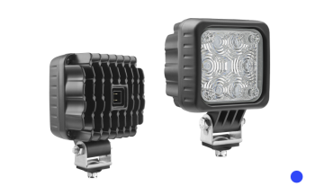 Faro speciale con LED e connettore AMP Faston incorporato - blu