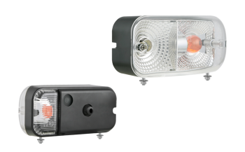 Fanale anteriore con fissaggio basso - sinistra (luci: posizione, indicatore di direzione anteriore-laterale)