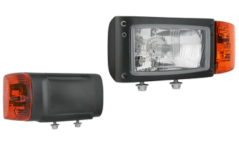 Proiettore anteriore di tipo H4 con connettore DT04-6P incorporato - sinistro