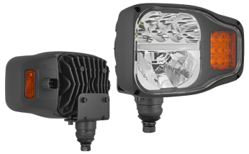 Proiettore anteriore con LED, staffa inferiore e connettore DT04-6P incorporato - sinistro