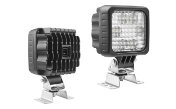 Faro da lavoro con LED, staffa omega e connettore AMP Faston incorporato