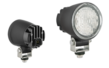 Faro per luci diurne con LED e connettore AMP Faston incorporato