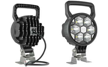 Faro da lavoro con LED, staffa omega, cavo e interruttore