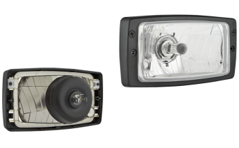 Proiettore anteriore di tipo H4 con telaio (luci: anabbaglianti, abbaglianti)