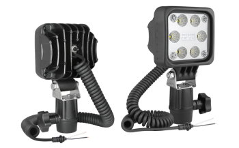Faro da lavoro con LED, staffa CAR3, cavo spirale e interruttore