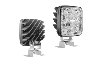 Faro da lavoro con LED, staffa omega e connettore AMP SuperSeal incorporato