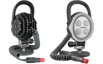 Faro da lavoro con LED, staffa magnetico, cavo spirale