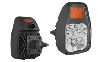 Proiettore anteriore con LED, staffa posteriore e connettore DT04-6P incorporato – destro / sinistro