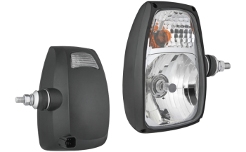 Proiettore anteriore di tipo H4 con connettore DT04-6P - destro