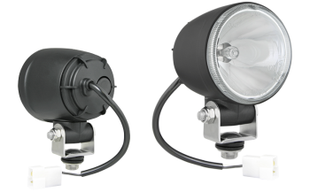 Proiettore alogeno abbagliante con cavo e connettore AMP Faston