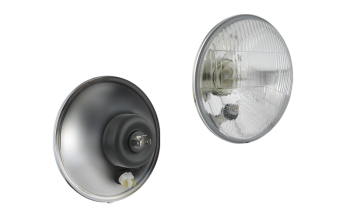 Inserto faro di tipo R2 (luci: anabbaglianti, abbaglianti, posizione)