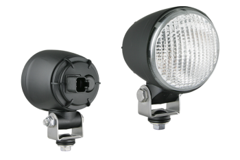 Faro da lavoro alogeno da incasso con connettore Deutsch DT04-2P incorporato