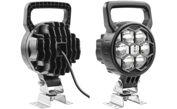 Faro da lavoro con LED, staffa omega e cavo