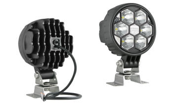 Faro da lavoro con LED, staffa omega, cavo e interruttore