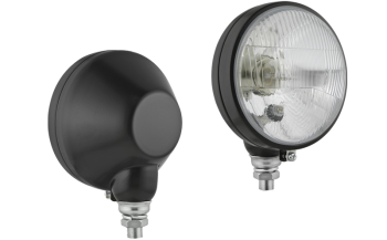 Proiettore anteriore di tipo R2 in involucro metallico - eretto (luci: anabbaglianti, abbaglianti, posizione)