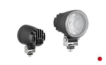 Faro speciale con LED e connettore AMP Faston incorporato - rossa