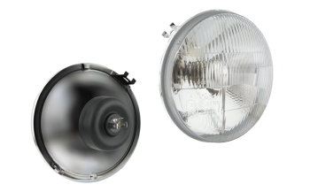 Inserto faro per Fiat 600, tipo R2 (luci: anabbaglianti, abbaglianti)