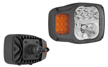 Proiettore anteriore con LED, staffa posteriore e connettore DT04-6P incorporato - destro