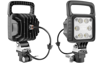 Faro da lavoro con LED, staffa CAR1 e connettore Deutsch DT04-2P incorporato