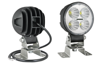 Faro da lavoro con LED, staffa omega e cavo