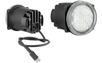 Faro da lavoro con LED, cavo e connettore Deutsch DT04-2P (fissaggio con 4 bulloni)