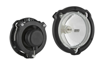 Proiettore abbagliante da rally Ø122 con telaio